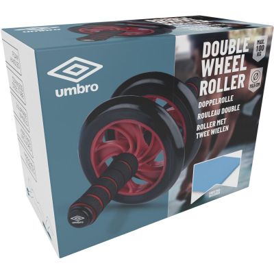 28. DOUBLE UMBRO REHABILITATION ROLLER WHEEL RED