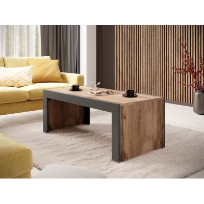 2. MILA coffee table 120x60x50 wotan oak + anthracite