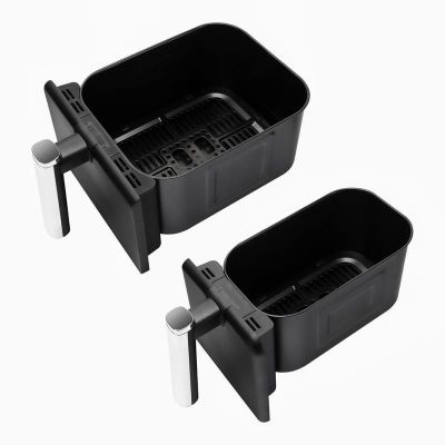 15. ELDOM FAT-FREE FRYER FR200 9 L, 2200W, TWO INDEPENDENT DRAWERS, 8 PROGRAMS, LED DISPLAY, TEMP. 80°C–200°C