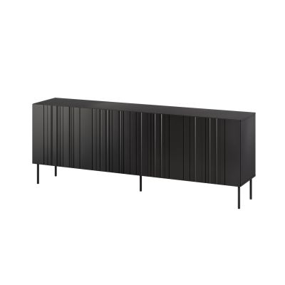 ISLA chest of drawers 200x40x75 black matt