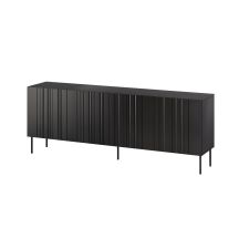 ISLA chest of drawers 200x40x75 black matt