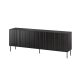 ISLA chest of drawers 200x40x75 black matt