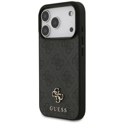 2. Guess 4G Small Classic Logo MagSafe Case for iPhone 18 Pro / 17 Pro - Black