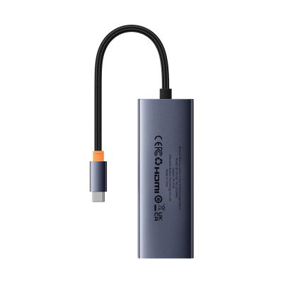 2. Baseus UltraJoy Series 5-Port HUB Docking Station Space Grey?Type-C to HDMI4K@30Hz*1+USB 3.0*4?