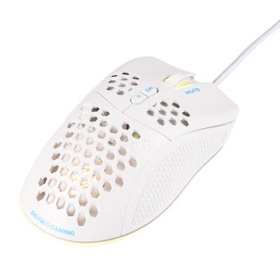 7. Deltaco Gaming GAM-108-W mouse Right-handed USB Type-A Optical 6400 DPI