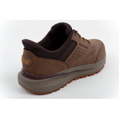4. Skechers Men’s Slade Ultra Slip-ins Brown Comfortable Slip-On Shoes