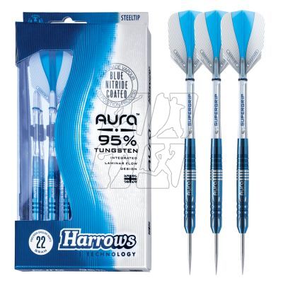 8. Harrows Aura Darts 95% Steeltip HS-TNK-000013653