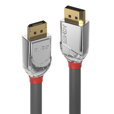 3. Lindy 36303 DisplayPort Cable 3m Chrome, Gray