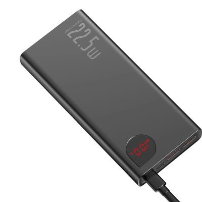 6. Baseus Adaman powerbank with fast charging 20000mAh 22.5W + USB-A - USB-C 3A cable 0.3m black