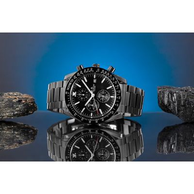 5. Men's Watch Giewont Chronograph Sapphire Black GW8720-B1