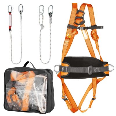 17. Belay kit with hip belt and shock absorber