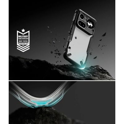 6. Ringke Fusion X case for Nothing Phone 4A Pro - transparent and black