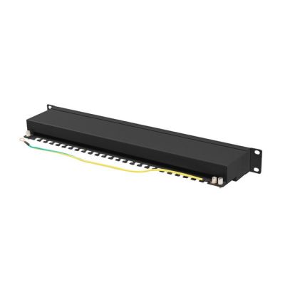 2. LANBERG PATCH PANEL 24 PORT 1U 19" CAT.6A FTP BLACK PPSA-1024-B