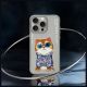 8. Nimmy Glasses Cool Cat Case for iPhone 15 Pro Max - Gray