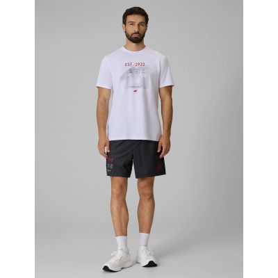 5. Men's regular printed T-shirt 4F 4FRSS26TTSHM4039-10S