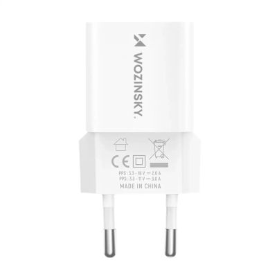 3. Wozinsky WWCEAC GaN USB-A USB-C 33W Wall Charger - White