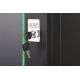 23. DYNAmic 19" 9U wall-mounted network cabinet 600x450, glass door, black, undivided, assembled, 60kg