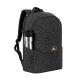 20. RIVACASE Anvik 15.6" laptop backpack, 15L, black, made of waterproof material, pockets for a 10.5" tablet, smartphone, documents, accessories, bottle