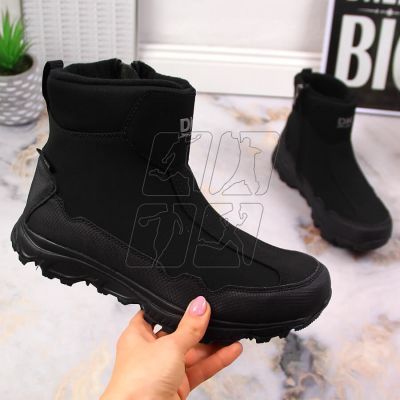 DK Jr DK58A waterproof insulated snow boots, black