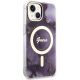 4. Guess GUHMP14SHTMRSU iPhone 14 6.1" purple/purple hardcase Golden Marble MagSafe