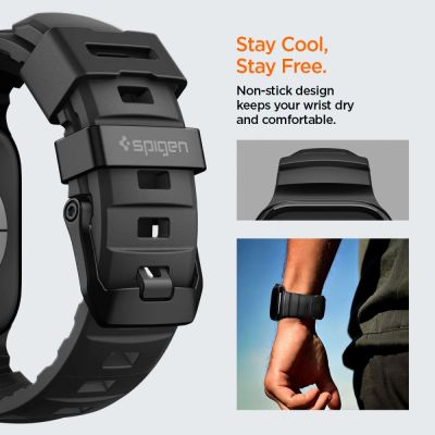 15. Spigen WBS2 Strap for Apple Watch 44 / 45 / 46 / 49 mm - Black
