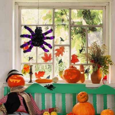 5. HALLOWEEN PURPLE DECORATIVE FIGURE SPIDER