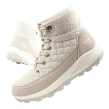 Lee Cooper women's winter hiking sports shoes, insulated, cream, eco-leather