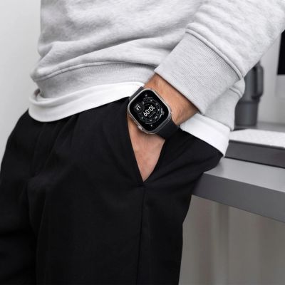 9. Tech-Protect Defense Titanium & Clear 2-Pack Case for Apple Watch 49 mm