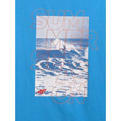6. Men's regular printed T-shirt 4F 4F 4FWSS26TTSHM2783-33S