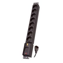 Lestar LZRM 810 BW GA K.:CZ 3M IEC320 power strip (8 x UTE; 10 A; 1.5 m; black)