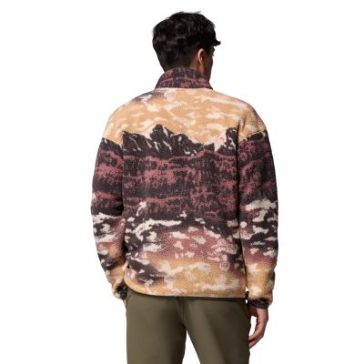 3. Columbia Helvetia II Printed Half Snap Fleece 2098461225 Brown L