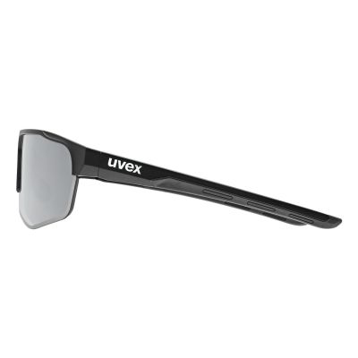 3. Uvex 5330812216 Unisex Half-Rim Sports Glasses Black Interchangeable Lenses