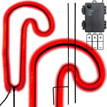 NEON CHRISTMAS CANDLE 79 LED BATTERY-OPERATED 12.5x93.5CM LUCA