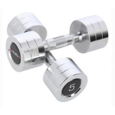 2. Chrome dumbbells 2x5 kg HMS CHD05