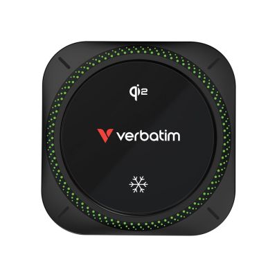 8. Verbatim Charge 'n' Drive Qi2 RGB Smartphone Black USB Wireless Charging Fast Charging Automatic