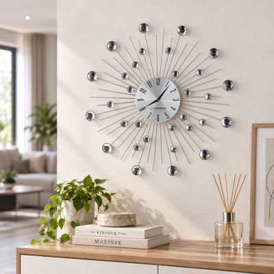 12. Esperanza Boston EHC002 wall clock (silver)