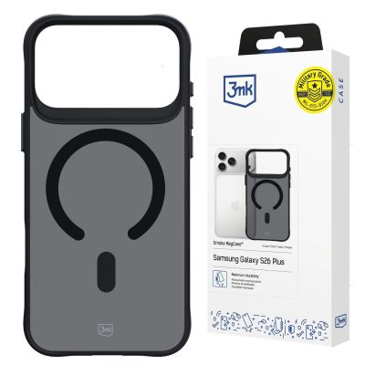 8. 3mk Smoke MagCase for iPhone 17 Pro - Black Semi-Transparent
