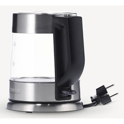 3. SEVERIN ELECTRIC KETTLE, GLASS AND STEEL, CAPACITY 1 L, CONCEALED HEATER, ANTI-SCALE FILTER, INDICATOR LIGHT, POWER 2200 W WK3468