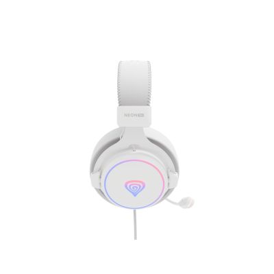 8. GENESIS Neon 764 Wired Headband Gaming Headset USB Type-A White