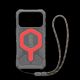 2. UAG Pathfinder Clear MagSafe Bundle Case with Lanyard for iPhone 17 Pro - Gray/Red