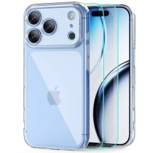 Tech-Protect FlexAir Case + Tech-Protect Glass Fit+ 2-Pack Tempered Glass for iPhone 18 Pro Max / 17 Pro Max - Clear