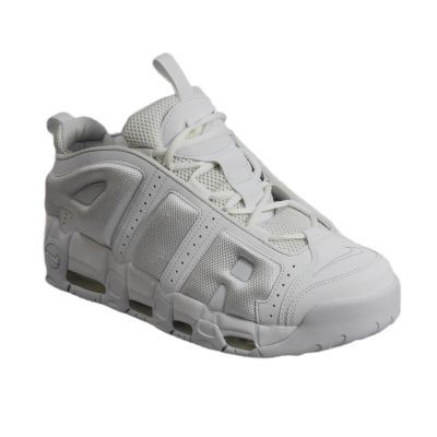 3. Nike Air More Uptempo Low Triple White Men's Sports Shoes - FZ3055-100