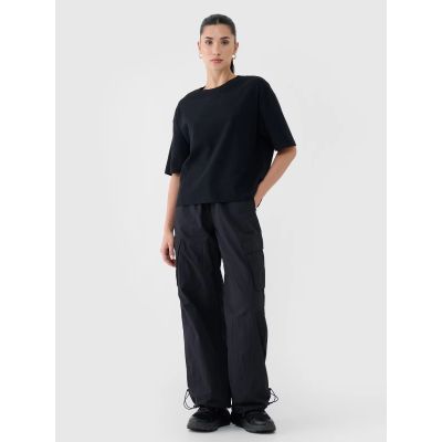 2. Women's regular waffle knit T-shirt 4F 4FRSS25TTSHF2651-20S