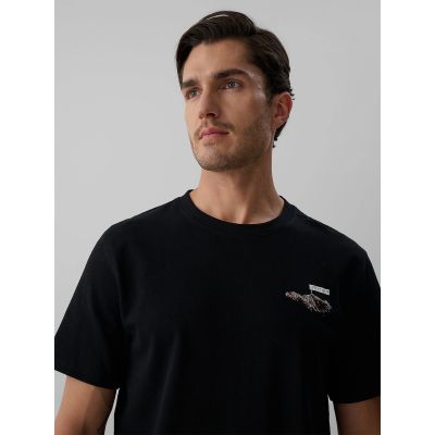 3. Men's regular printed T-shirt 4F 4FKAW26TTSHM4477-20S