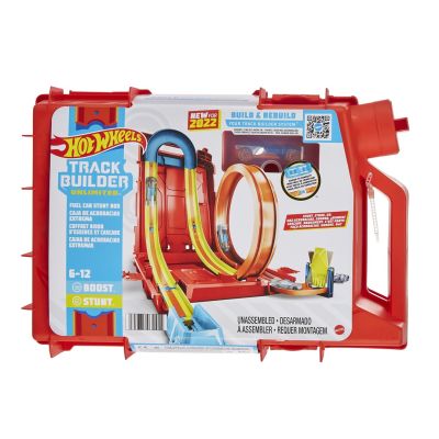 8. Hot Wheels Track Builder Unlimited Fuel Can Stunt Box