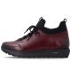 3. Women's leather insulated ankle boots, burgundy Remonte Rieker D2V06-35