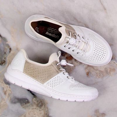 34. Comfortable Rieker W L3254-80 white shoes