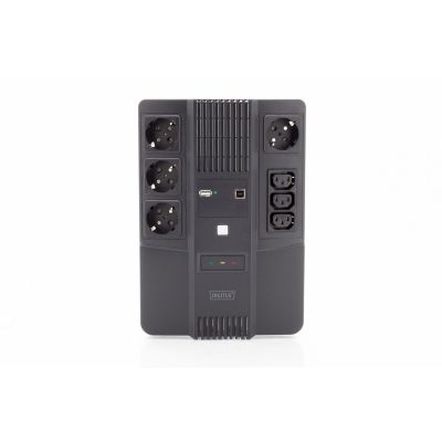 3. UPS UPS Line-Interactive 600VA/360WAVR 4xSCHUKO 3xIEC C13 1xUSB A 1x USB B RJ45