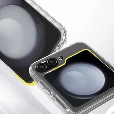 4. Tech-Protect FlexAir Hybrid MagSafe Case for Samsung Galaxy Z Flip 6 / 7 FE - Transparent