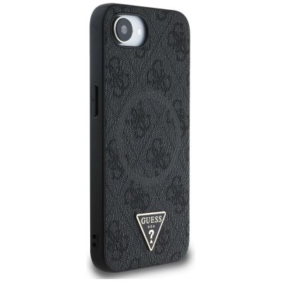 4. Guess 4G Ring Triangle Logo MagSafe case for iPhone 16e - black